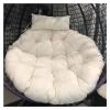 ALKANI Erddcbb Hanging Egg Hammock Chair Cushions Without Stand, Thick Round Nest Hanging Chair Back Without Chair Cradle Cushion Bird's nest Double-White D105cm(41inch) view 1