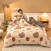 HUHJYUGE Sherpa Fleece Comforter, Faux Sherpa White Fleece Reversible Quilts, Soft & Warm Fluffy Sherpa Bedding, Luxury Fuzzy Shaggy Faux Fur Comforter, Quilted Comforter (I 150x200cm(2.5kg)) view 2