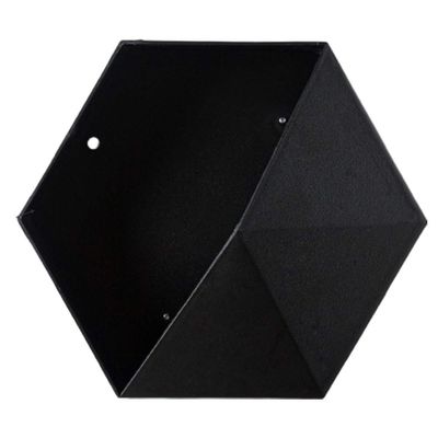 BEIJIALY Hexagon Shelves for Wall Hexagonal Floating Shelves, Hexagonal Wall Shelf Geometric Hexagonal Storage Shelf Simple Geometric Wall Floating Shelf(Black)