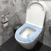 4 Pack Toilet Seat Covers for Bathroom, Bathroom Soft Thicker Warmer Stretchable Washable Cloth Toilet Seat Cover Pads, Easy Installation view 2