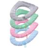 4 Pack Toilet Seat Covers for Bathroom, Bathroom Soft Thicker Warmer Stretchable Washable Cloth Toilet Seat Cover Pads, Easy Installation view 3