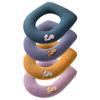 4 Pack Toilet Seat Covers for Bathroom, Bathroom Soft Thicker Warmer Stretchable Washable Cloth Toilet Seat Cover Pads, Easy Installation view 3