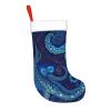 AdaNti Blue Octopus Print Christmas Stockings with Plush Cuff Soft Xmas Hanging Stockings Xmas Decoration for New Year Xmas Party 1 Pack 17.7 Inch view 4