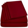 AHJ Beddings Premium 1000 Thread Count Emperor/Wyoming King Size 8 Piece Bed in a Bag (500GSM Fiber Fill Comforter, 12" Deep Pocket Sheet Set and Bed Skirt) 100% Egyptian Cotton - Burgundy Solid view 4