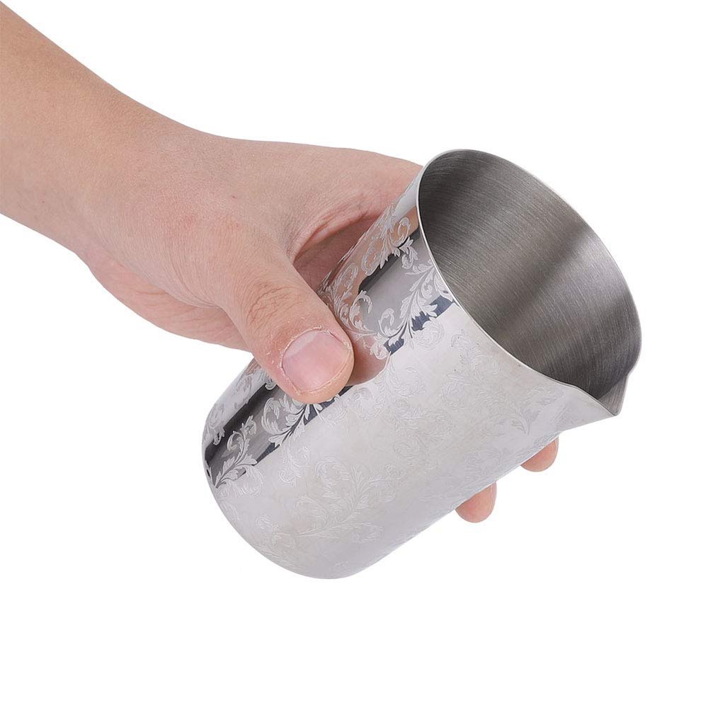 500ml Mixing Glasses,Stainl Steel 17oz Cocktail Shaker,Resistant Wine Mixer Thick Drink Mixing Cup for DIY,Wide Mouth Mixing Mug for Home and Bar Use
