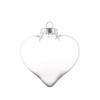 50 Pcs Plastic Heart Clear Ornaments for Crafts, DIY Christmas Fillable Balls with Rope Hanging for Holiday Party Valentine's Day view 1