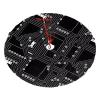 Yssammns Christmas Tree Skirt, Funky Retro Black White Computer Circuit Board Xmas Plush Tree Skirt Xmas Tree Ornaments for Xmas Holiday Party Decorations 30" view 1