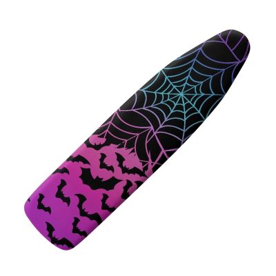 Yuuxorilu Halloween Bat Ironing Board Cover and Pad Standard Ironing Board Cover with Elastic Edge and Hook Durable Iron Board Replacement Cover