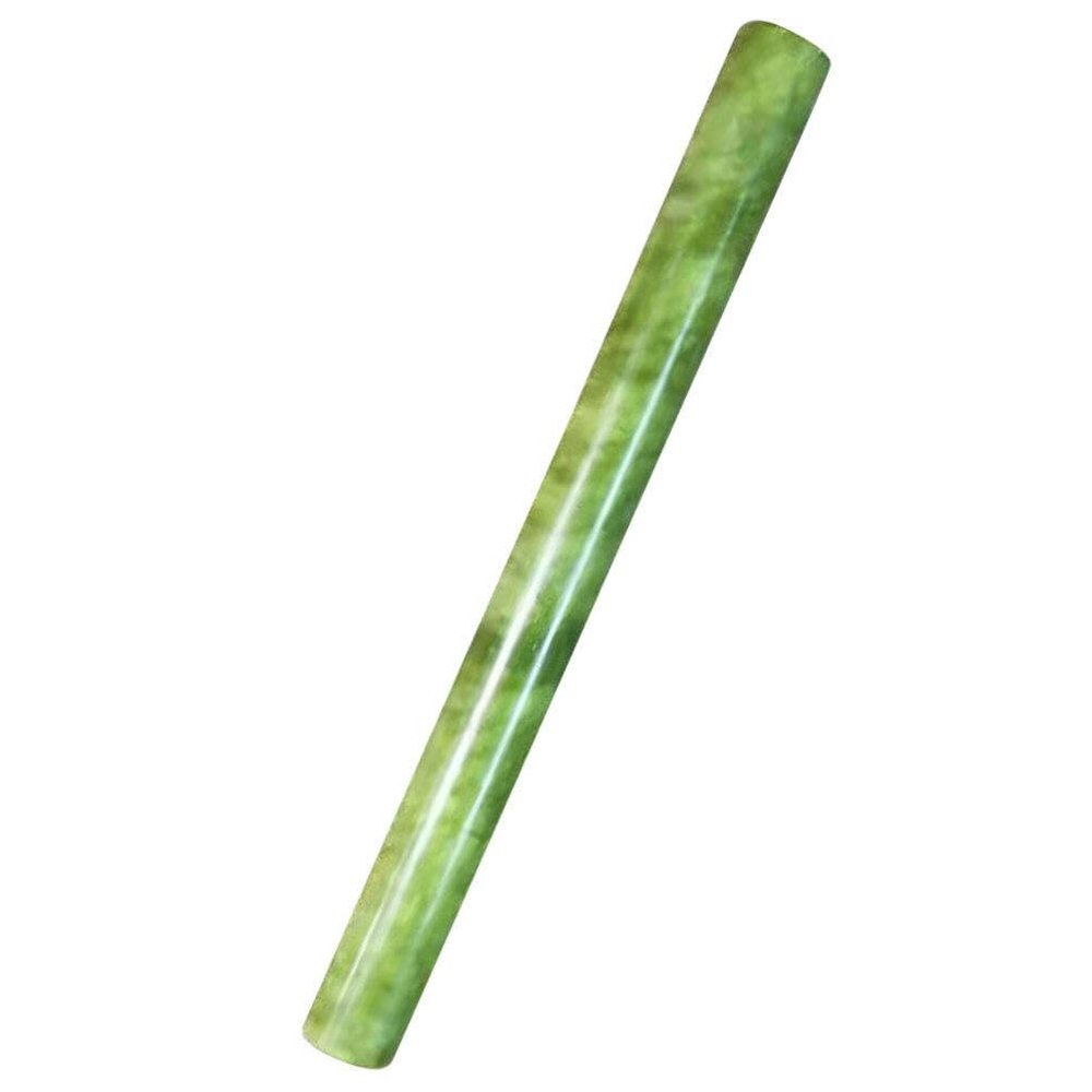 BESTonZON Marble French Rolling Pin Non-Stick Polished Dough Roller Kitchen Baking Utensils for Bread Pastry Pasta Pizza Cookie Bread Fondant 21cm