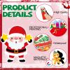 36 Pieces Christmas Refrigerator Magnets Merry Christmas Magnetic Refrigerator Cover Santa Claus Fridge Magnet Stickers Happy Holiday Decoration for Car Mailbox Locker Fridge Cabinets Home Decor view 3