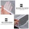 Cabilock Hanging Mesh Storage Bag for Clothes and Toys Multi-grid Organizer Versatile Wall Mount Lightweight Space-saving Design for Bedside Bathroom and Home Use view 4