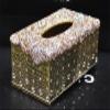 Rhinestone Car Tissue Box Diamond Crystal Auto Luxury Tissue Holder Block-Type Tissue Box Car Styling Diamante Bling Cover view 3