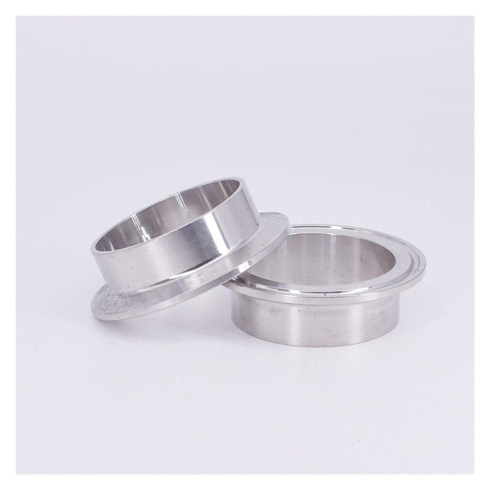Sanitary clamp 57/63/76/89/102-219mm Pipe OD Butt Weld 2.5" 3" 3.5" 4" 5" 6" Tri Clamp Ferrule 304 Stainless Sanitary Fitting homebrew (Color : 57mm OD K77.5mm)