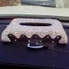 Shinny Tissue Box Cover Rectangular Holder for Home/Car/Office Decor Fashion White New view 3