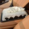 Shinny Tissue Box Cover Rectangular Holder for Home/Car/Office Decor Fashion White New view 4