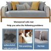 Corduroy Couch Cushion Covers for Sectional Sofa L Shape, Sectional Sofa Cover Soft Slipcover Replacement for L Shaped Sofa with Waterproof Membrane, Washable Furniture Protector, 90x120cm(35x47in) view 3