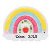 2025 Teacher School Supplies in A Rainbow Personalized Christmas Ornament - Worlds Best Teacher Ornament  Decorations for Teachers (School Supplies in A Rainbow) view 1