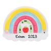 2025 Teacher School Supplies in A Rainbow Personalized Christmas Ornament - Worlds Best Teacher Ornament  Decorations for Teachers (School Supplies in A Rainbow) view 2
