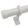 BlastHome Non-Adjustable Luxury Curtain Rods for Windows, 1  Rod Set, 10 foot Fixed Length (Three Rods Connect for a Seamless Look), Brushed White view 1