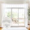 BlastHome Non-Adjustable Luxury Curtain Rods for Windows, 1  Rod Set, 10 foot Fixed Length (Three Rods Connect for a Seamless Look), Brushed White view 2