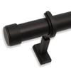 BlastHome Non-Adjustable Luxury Curtain Rods for Windows, 1  Rod Set, 12 foot Fixed Length (Three Rods Connect for a Seamless Look), Brushed Dark Brown view 1