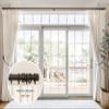 BlastHome Non-Adjustable Luxury Curtain Rods for Windows, 1  Rod Set, 12 foot Fixed Length (Three Rods Connect for a Seamless Look), Brushed Dark Brown view 2