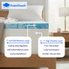 FoamTouch 4" Height x 35" Width x 79" Length Camper/RV bunk Mat with Gel Memory Foam White -No Cover view 3
