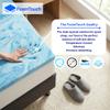 FoamTouch 4" Height x 35" Width x 79" Length Camper/RV bunk Mat with Gel Memory Foam White -No Cover view 4