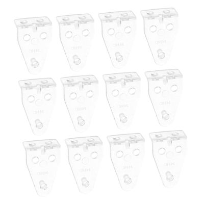 DECHOUS 3sets Plastic Blinds Hooks Blind Hold Down Brackets for Drapes 40pcs*3