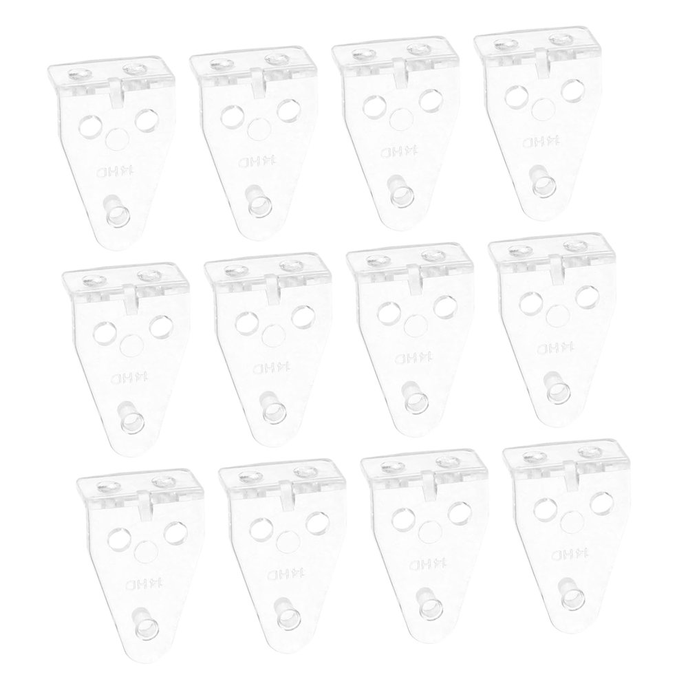 DECHOUS 3sets Plastic Blinds Hooks Blind Hold Down Brackets for Drapes 40pcs*3
