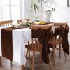 MILVOWOC 5 Pack Chocolate Brown Satin Table Runners, 12 x 108 Inch Bright Satin Silk Table Runner Smooth Fabric Decorative Table Runner for Wedding Banquet Party Birthday Graduation view 2