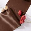 MILVOWOC 5 Pack Chocolate Brown Satin Table Runners, 12 x 108 Inch Bright Satin Silk Table Runner Smooth Fabric Decorative Table Runner for Wedding Banquet Party Birthday Graduation view 3