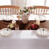 MILVOWOC 5 Pack Chocolate Brown Satin Table Runners, 12 x 108 Inch Bright Satin Silk Table Runner Smooth Fabric Decorative Table Runner for Wedding Banquet Party Birthday Graduation view 4