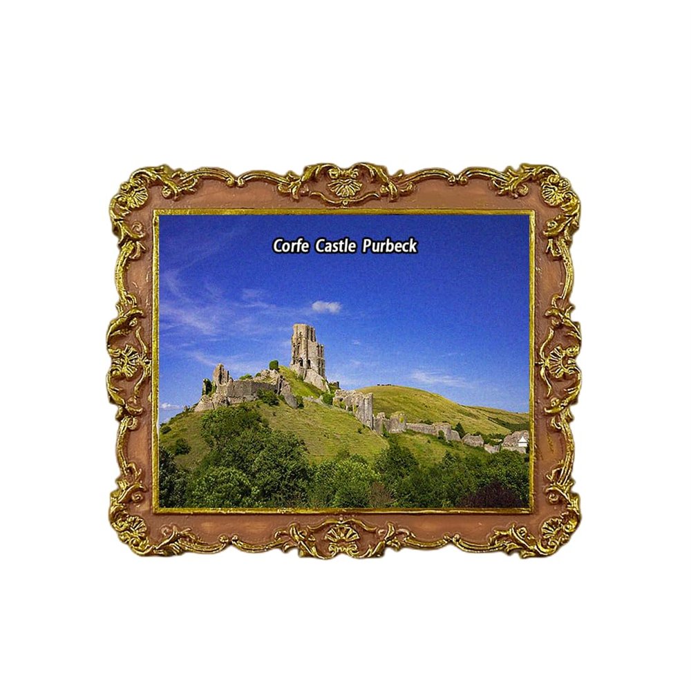 Corfe Castle Purbeck England UK Refrigerator Magnet 3D Travel Souvenir Fridge Decoration Magnetic Sticker Craft Collection