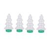 BinaryABC Christmas Tree Candy Jar,Xmas Tree Shape Cookie jars,Christmas Holiday Party Supplies,Christmas Plastic Fillable Ornaments,4Pcs view 1