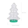 BinaryABC Christmas Tree Candy Jar,Xmas Tree Shape Cookie jars,Christmas Holiday Party Supplies,Christmas Plastic Fillable Ornaments,4Pcs view 2