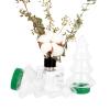 BinaryABC Christmas Tree Candy Jar,Xmas Tree Shape Cookie jars,Christmas Holiday Party Supplies,Christmas Plastic Fillable Ornaments,4Pcs view 4