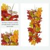 BFYDOAA 2pcsArtificial Maple Leaves Swags Hanging Fall Leaves Vine with Berries for Autumn Outdoor Indoor,Thanksgiving Harvest Party Decor (Yellow) view 2