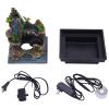 Headery Indoor Waterfall with LED Light and Mist Maker,Square Water Fountains Indoor, Relaxing Landscape Tabletop Fountain Zen Meditation Decoration for Home Office Restaurant view 4