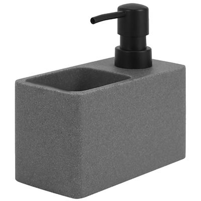 Beavorty Dish Soap Dispenser with Sponge Holder Modern Kitchen Soap Dispenser with Tray for Convenient Storage of Sponges and Scrubbers Easy to Refill and Clean
