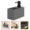 Beavorty Dish Soap Dispenser with Sponge Holder Modern Kitchen Soap Dispenser with Tray for Convenient Storage of Sponges and Scrubbers Easy to Refill and Clean view 3