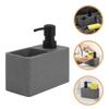 Beavorty Dish Soap Dispenser with Sponge Holder Modern Kitchen Soap Dispenser with Tray for Convenient Storage of Sponges and Scrubbers Easy to Refill and Clean view 4