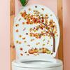 WBQMUNY 5Sheets Fall Thanksgiving Toilet Stickers Self-Adhesive Toilet Lid Stickers Bathroom Wall Sticker Decor Decal view 2