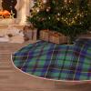 DKJlitter Christmas Tree Skirt, Scottish Clan Stevenson Tartan Plaid Xmas Tree Skirts Mat Farmhouse Rustic Xmas Holiday Indoor Party Outdoor Decoration 48 inches view 1