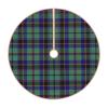 DKJlitter Christmas Tree Skirt, Scottish Clan Stevenson Tartan Plaid Xmas Tree Skirts Mat Farmhouse Rustic Xmas Holiday Indoor Party Outdoor Decoration 48 inches view 2