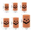 Aerdce Horror Pumpkin Smiley Cylinder Pedestal Table Covers for Halloween Party Plinth Cover Baby Shower Birthday Decoration Banner Studio Photo Props view 3