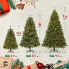 Fencer Wire 6 Feet Premium Full Artificial Pre-lit Christmas Tree w/ 250 Branch Tips Pre-Hinged & Foldable Stand, Holiday Fake Xmas Tree w/ 800 LED Lights for Indoor, Office, Party Decoration view 3