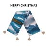 Landscape with Mountains Enchanting Linen Holiday Table Runner - Perfect for Elevating Your Dining Aesthetics view 3