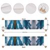Landscape with Mountains Enchanting Linen Holiday Table Runner - Perfect for Elevating Your Dining Aesthetics view 4