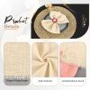 60 Pack Handmade Gauze Cheesecloth Napkins with Fringe,100% Cotton Napkins,Natural Soft Rustic Cotton Dinner Napkins for Wedding Party Event Table Decoration(Beige,16 * 16 Inch) view 4